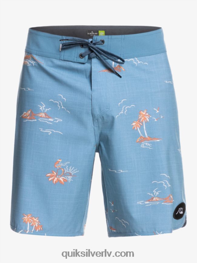 vīriešiem Quiksilver surfsilk ķemmīšgliemene 19 dēļu šorti kapteiņi zili 88064R1498