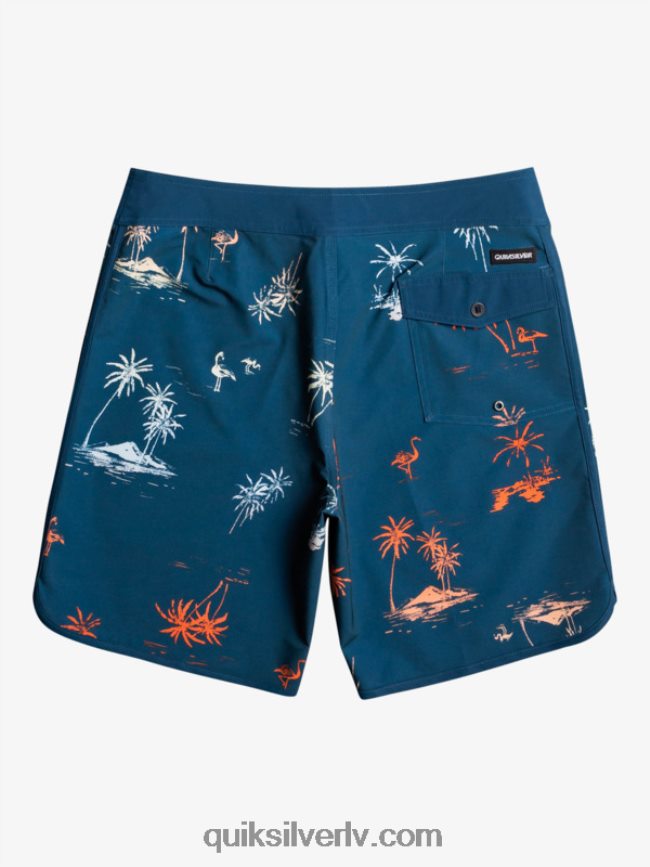 vīriešiem Quiksilver surfsilk ķemmīšgliemene 19 dēļu šorti majolika zila 88064R1492