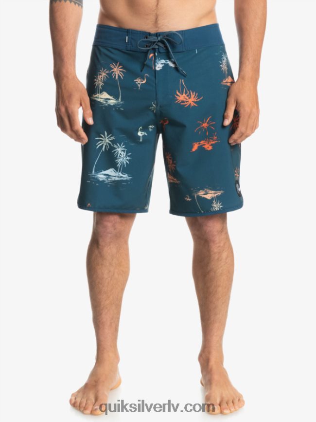 vīriešiem Quiksilver surfsilk ķemmīšgliemene 19 dēļu šorti majolika zila 88064R1492