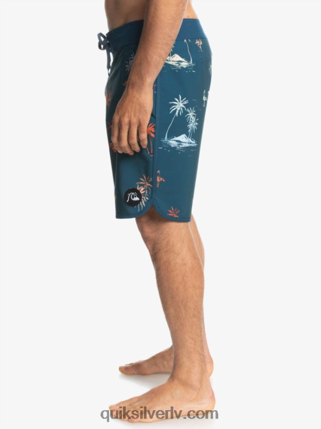 vīriešiem Quiksilver surfsilk ķemmīšgliemene 19 dēļu šorti majolika zila 88064R1492