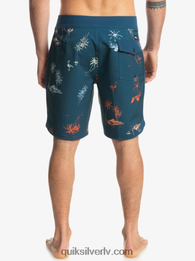 vīriešiem Quiksilver surfsilk ķemmīšgliemene 19 dēļu šorti majolika zila 88064R1492