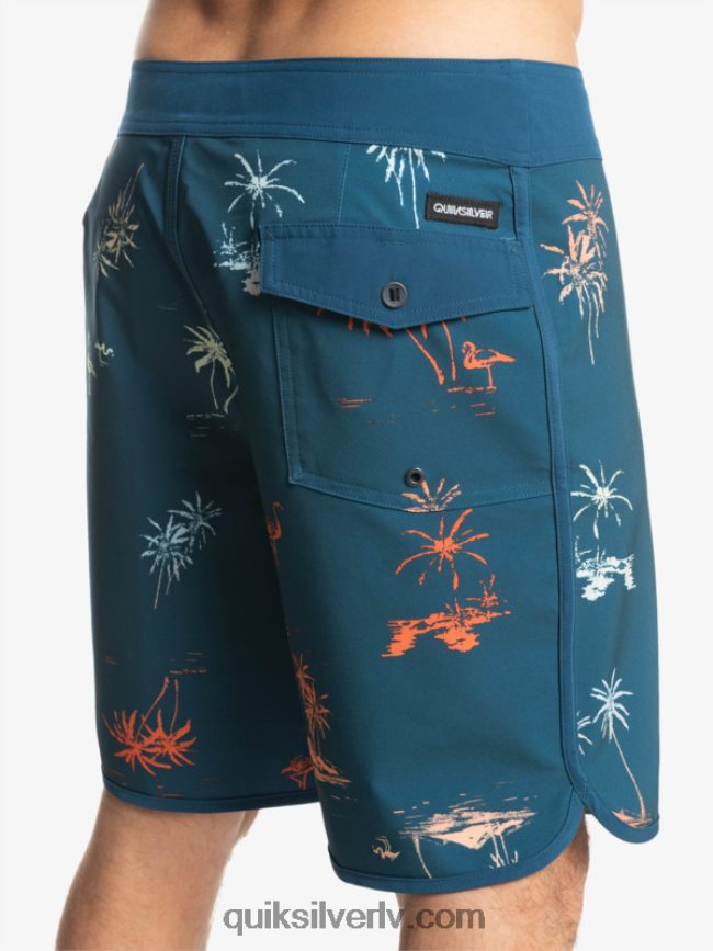 vīriešiem Quiksilver surfsilk ķemmīšgliemene 19 dēļu šorti majolika zila 88064R1492