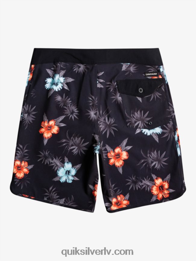 vīriešiem Quiksilver surfsilk ķemmīšgliemene 19 dēļu šorti melns 88064R1496