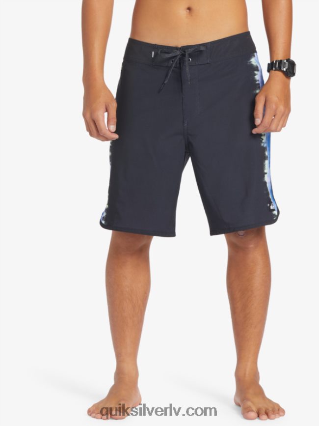 vīriešiem Quiksilver surfsilk ķemmīšgliemene 19 dēļu šorti melns 88064R216