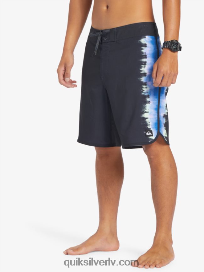 vīriešiem Quiksilver surfsilk ķemmīšgliemene 19 dēļu šorti melns 88064R216