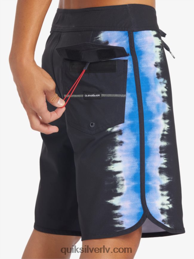vīriešiem Quiksilver surfsilk ķemmīšgliemene 19 dēļu šorti melns 88064R216