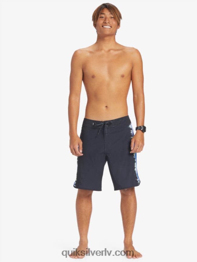 vīriešiem Quiksilver surfsilk ķemmīšgliemene 19 dēļu šorti melns 88064R216