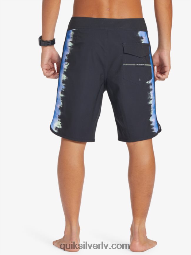 vīriešiem Quiksilver surfsilk ķemmīšgliemene 19 dēļu šorti melns 88064R216