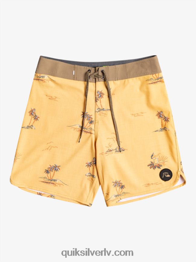 vīriešiem Quiksilver surfsilk ķemmīšgliemene 19 dēļu šorti okers 88064R1497