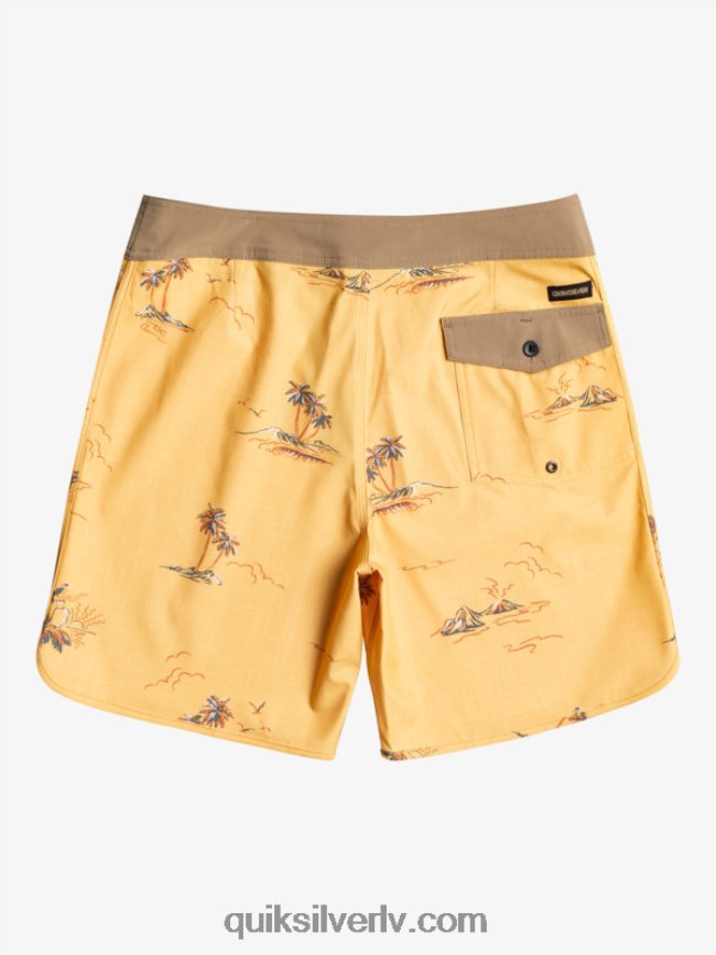 vīriešiem Quiksilver surfsilk ķemmīšgliemene 19 dēļu šorti okers 88064R1497