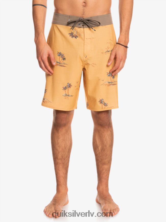 vīriešiem Quiksilver surfsilk ķemmīšgliemene 19 dēļu šorti okers 88064R1497