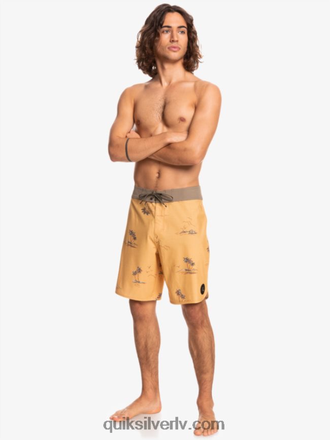 vīriešiem Quiksilver surfsilk ķemmīšgliemene 19 dēļu šorti okers 88064R1497