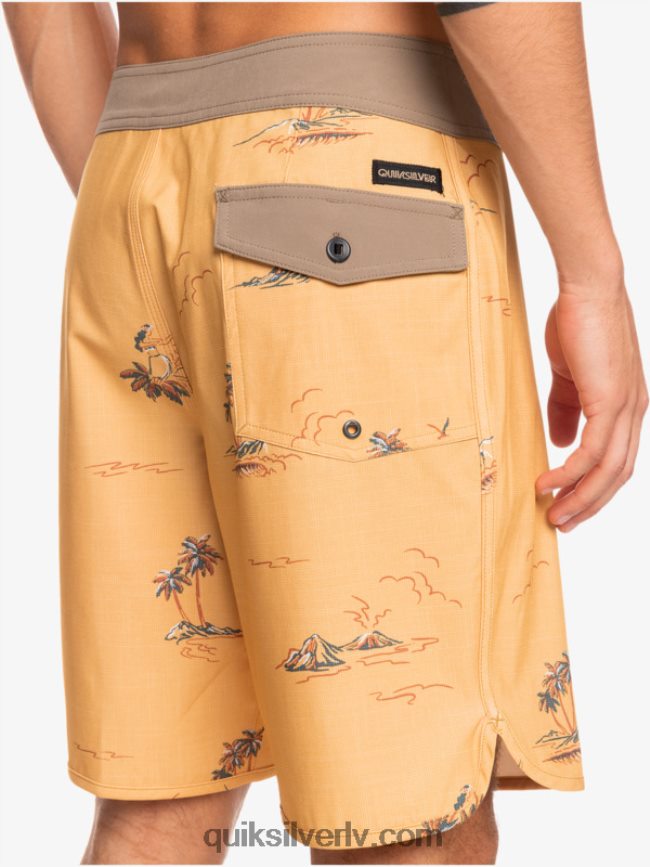 vīriešiem Quiksilver surfsilk ķemmīšgliemene 19 dēļu šorti okers 88064R1497