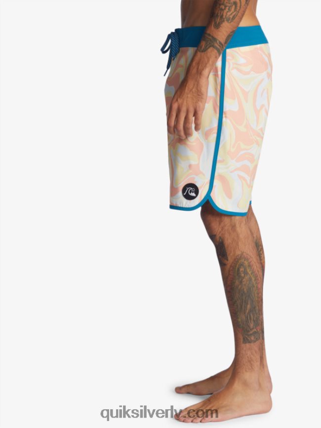 vīriešiem Quiksilver surfsilk ķemmīšgliemene 19 dēļu šorti persiku rozā 88064R1499