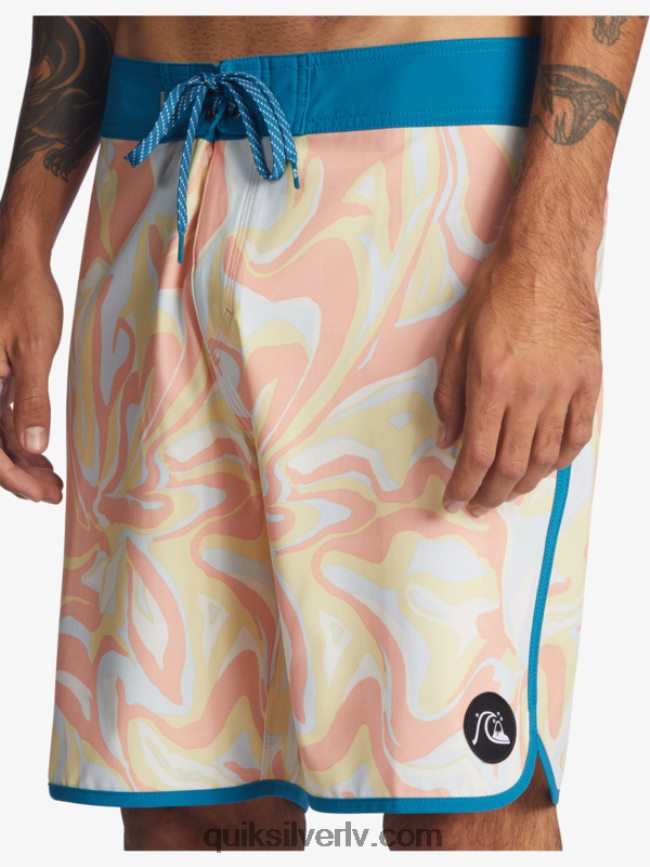 vīriešiem Quiksilver surfsilk ķemmīšgliemene 19 dēļu šorti persiku rozā 88064R1499