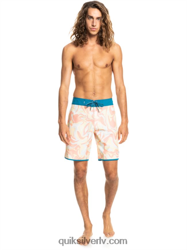 vīriešiem Quiksilver surfsilk ķemmīšgliemene 19 dēļu šorti persiku rozā 88064R1499