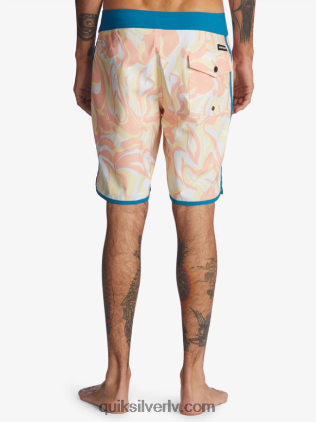 vīriešiem Quiksilver surfsilk ķemmīšgliemene 19 dēļu šorti persiku rozā 88064R1499