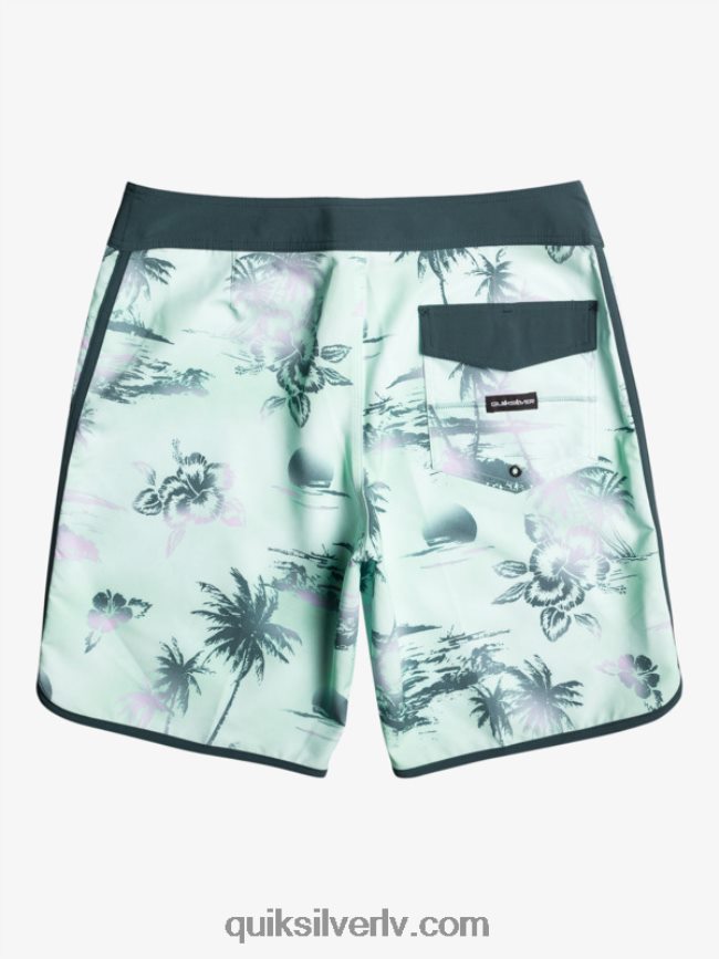 vīriešiem Quiksilver surfsilk ķemmīšgliemene 19 dēļu šorti pludmales stikls 88064R222