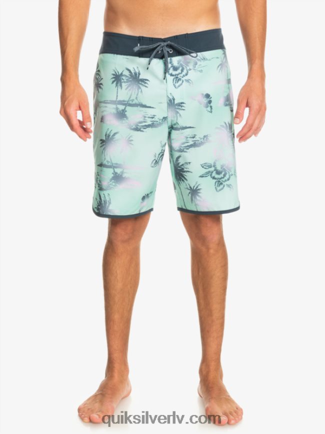 vīriešiem Quiksilver surfsilk ķemmīšgliemene 19 dēļu šorti pludmales stikls 88064R222