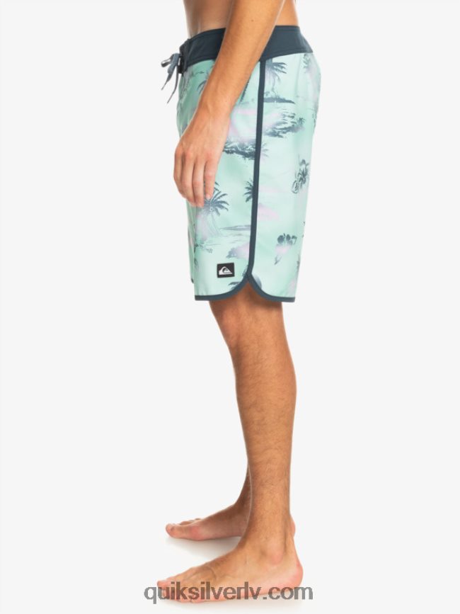 vīriešiem Quiksilver surfsilk ķemmīšgliemene 19 dēļu šorti pludmales stikls 88064R222