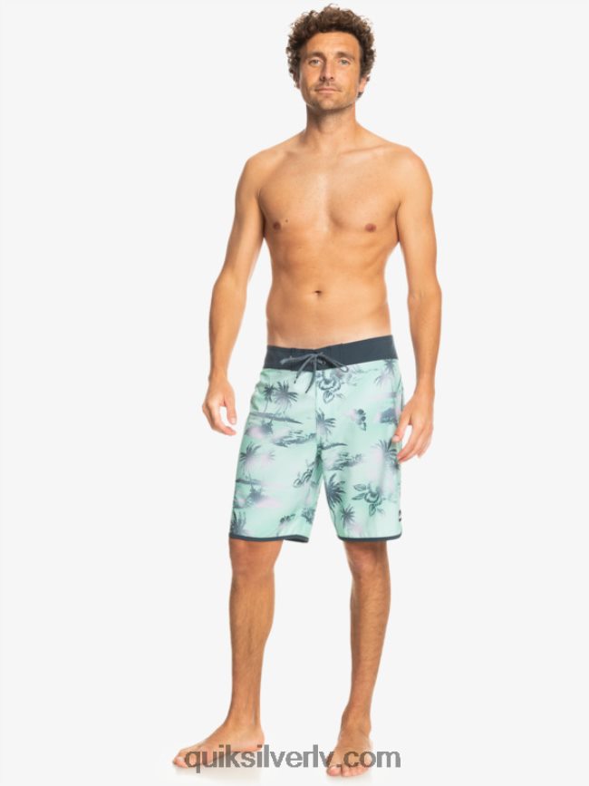 vīriešiem Quiksilver surfsilk ķemmīšgliemene 19 dēļu šorti pludmales stikls 88064R222