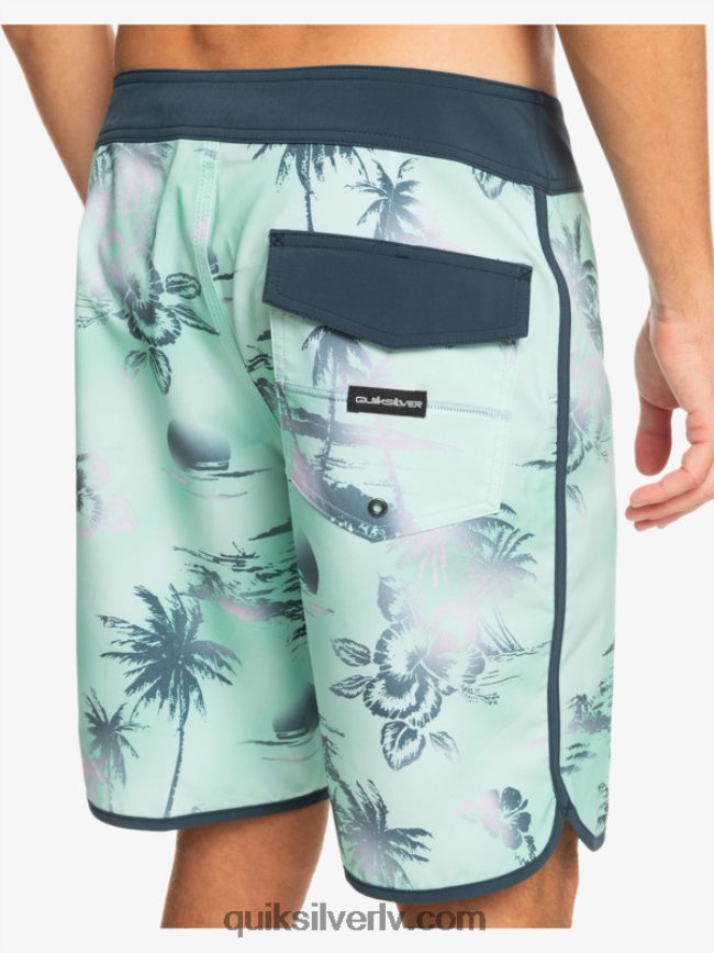 vīriešiem Quiksilver surfsilk ķemmīšgliemene 19 dēļu šorti pludmales stikls 88064R222
