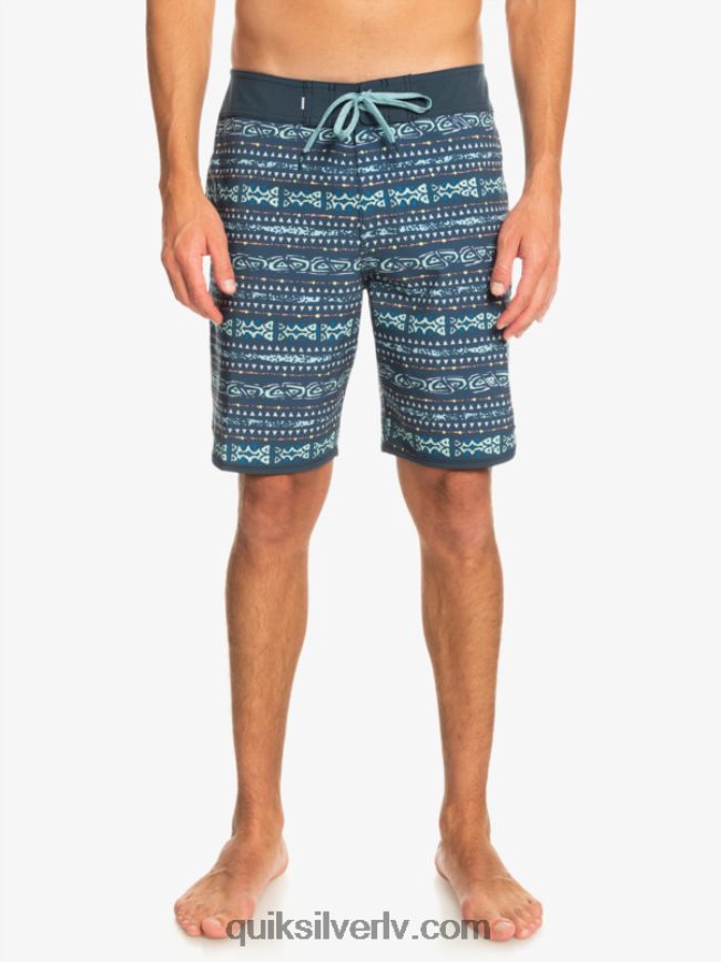 vīriešiem Quiksilver surfsilk ķemmīšgliemene 19 dēļu šorti pusnakts flote 88064R221