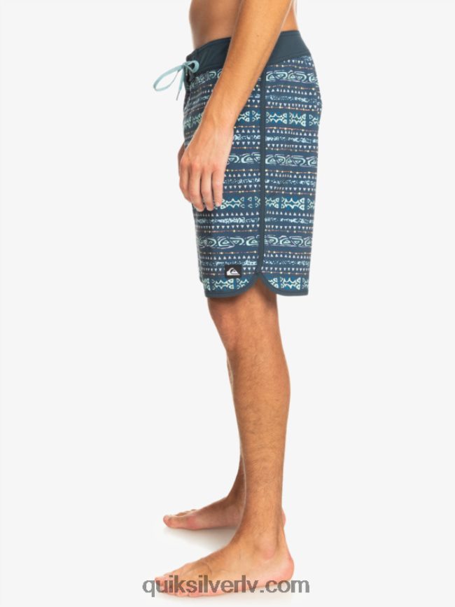 vīriešiem Quiksilver surfsilk ķemmīšgliemene 19 dēļu šorti pusnakts flote 88064R221
