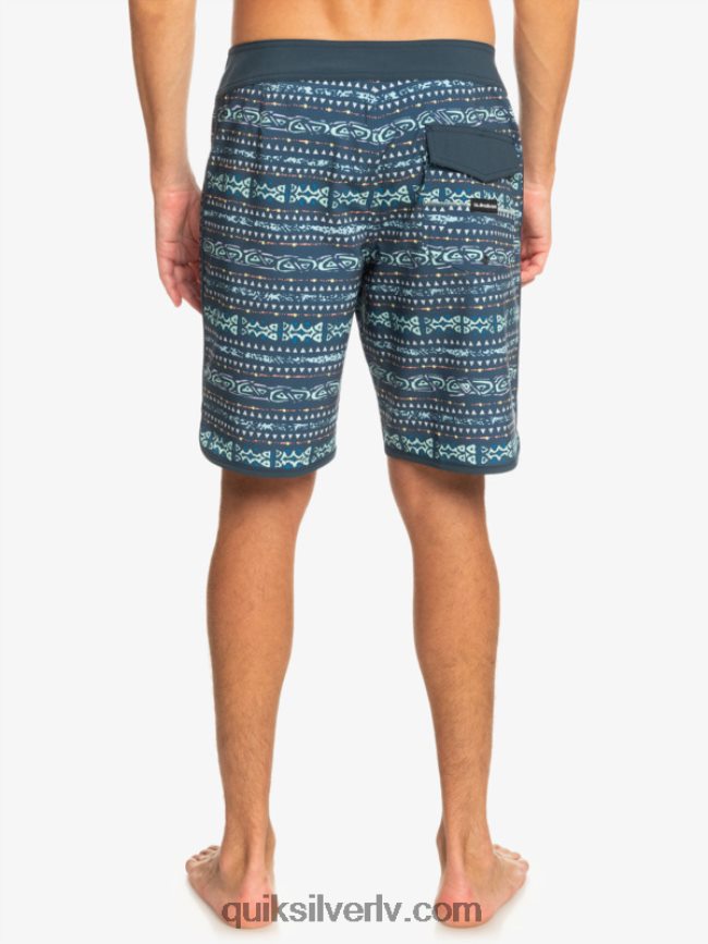 vīriešiem Quiksilver surfsilk ķemmīšgliemene 19 dēļu šorti pusnakts flote 88064R221