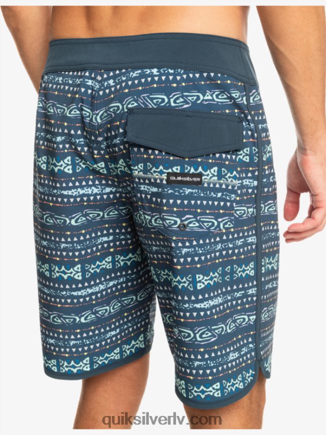 vīriešiem Quiksilver surfsilk ķemmīšgliemene 19 dēļu šorti pusnakts flote 88064R221