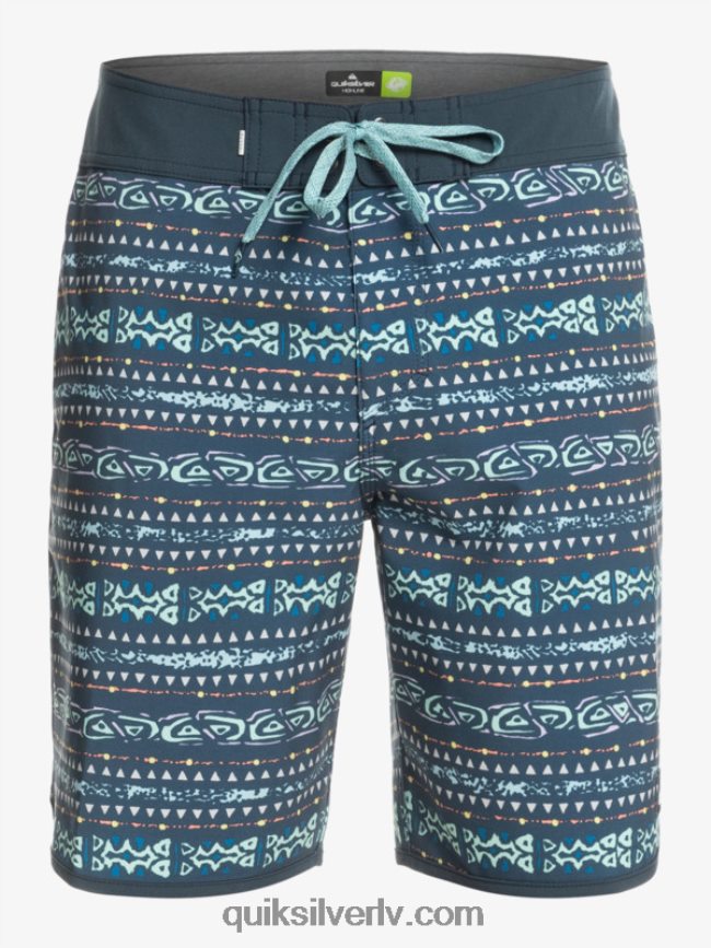 vīriešiem Quiksilver surfsilk ķemmīšgliemene 19 dēļu šorti pusnakts flote 88064R221