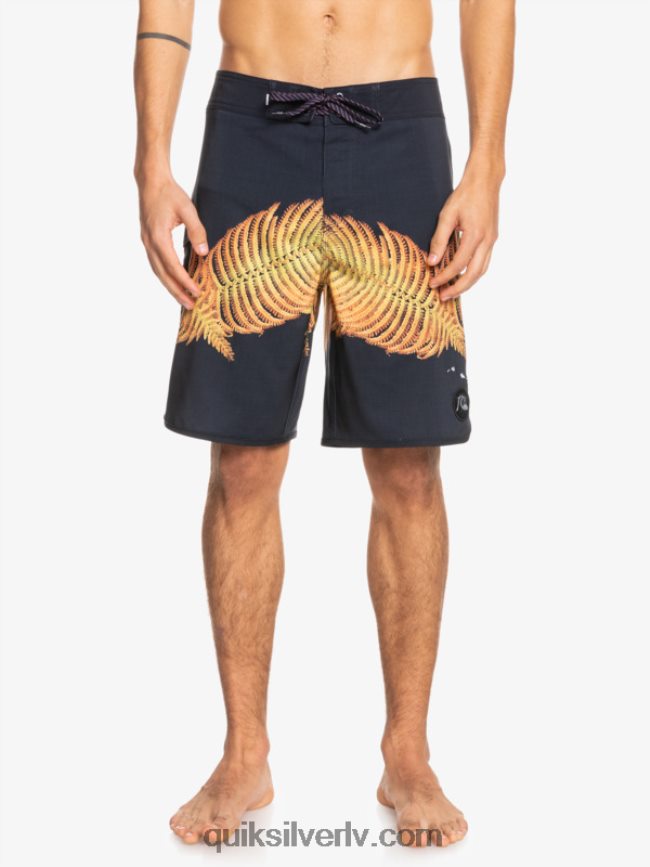vīriešiem Quiksilver surfsilk hawaii ķemmīšgliemene 19 dēļu šorti melns 88064R1881