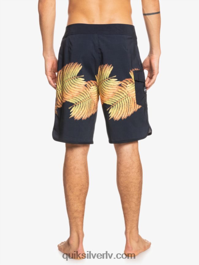 vīriešiem Quiksilver surfsilk hawaii ķemmīšgliemene 19 dēļu šorti melns 88064R1881