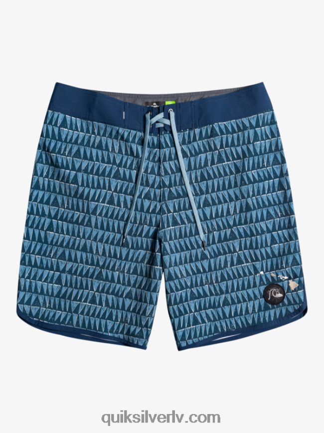 vīriešiem Quiksilver surfsilk hawaii ķemmīšgliemene 19 dēļu šorti provinces zils 88064R1323