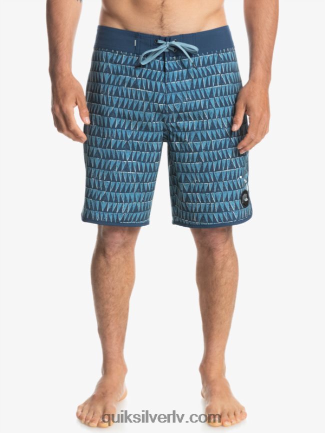 vīriešiem Quiksilver surfsilk hawaii ķemmīšgliemene 19 dēļu šorti provinces zils 88064R1323