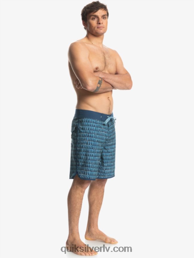 vīriešiem Quiksilver surfsilk hawaii ķemmīšgliemene 19 dēļu šorti provinces zils 88064R1323