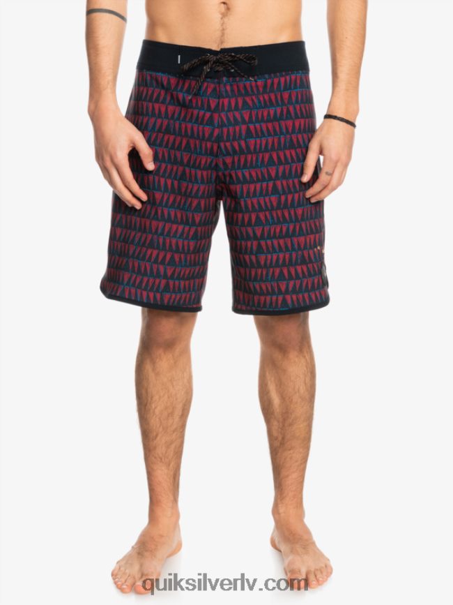 vīriešiem Quiksilver surfsilk hawaii ķemmīšgliemene 19 dēļu šorti rubīna vīns 88064R1322