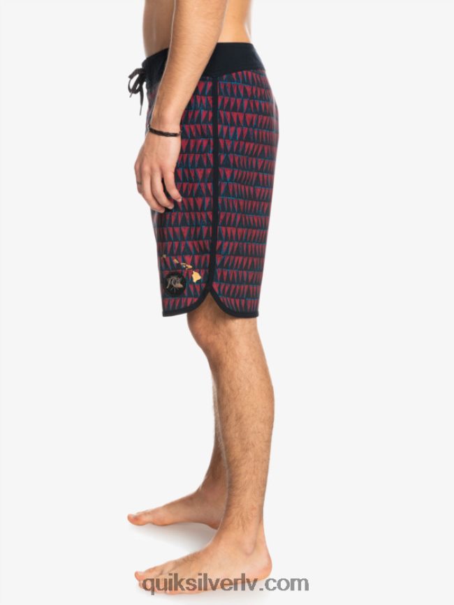 vīriešiem Quiksilver surfsilk hawaii ķemmīšgliemene 19 dēļu šorti rubīna vīns 88064R1322