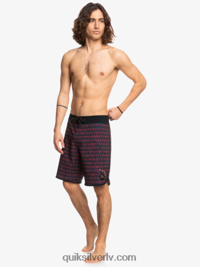 vīriešiem Quiksilver surfsilk hawaii ķemmīšgliemene 19 dēļu šorti rubīna vīns 88064R1322