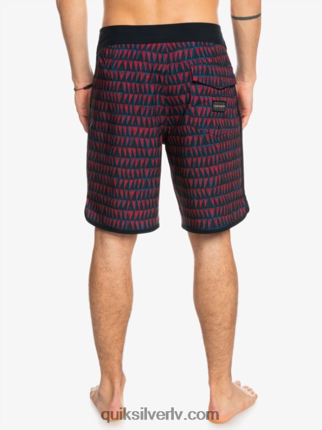 vīriešiem Quiksilver surfsilk hawaii ķemmīšgliemene 19 dēļu šorti rubīna vīns 88064R1322