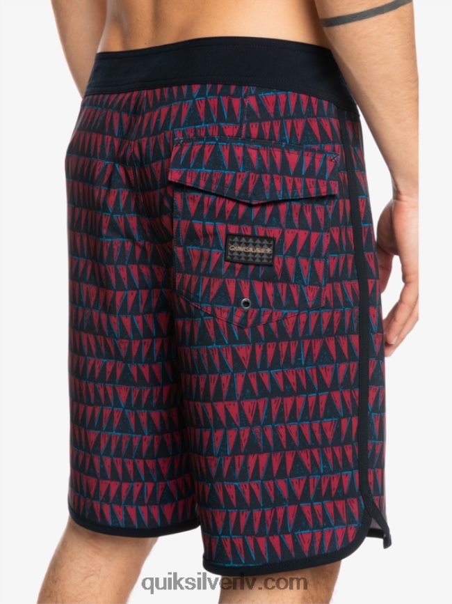 vīriešiem Quiksilver surfsilk hawaii ķemmīšgliemene 19 dēļu šorti rubīna vīns 88064R1322