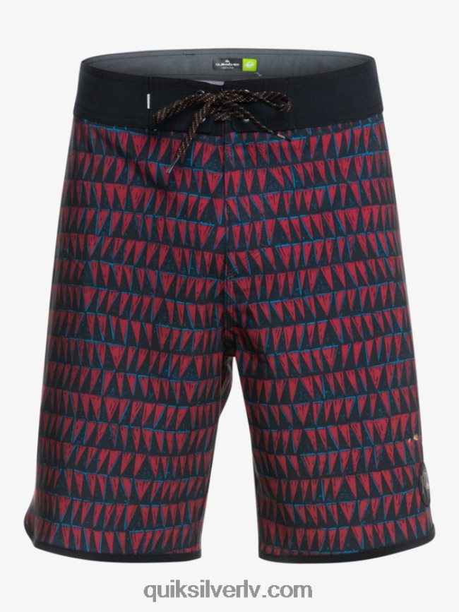 vīriešiem Quiksilver surfsilk hawaii ķemmīšgliemene 19 dēļu šorti rubīna vīns 88064R1322
