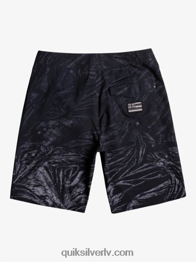 vīriešiem Quiksilver surfsilk hawaii pašmāju izbalējuši 20 dēļu šorti melns 88064R1608