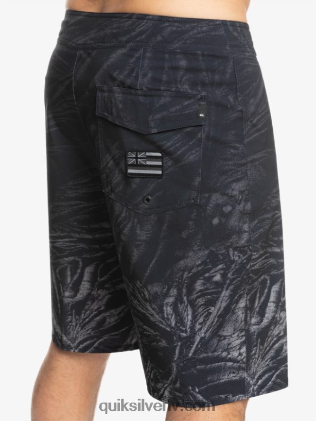 vīriešiem Quiksilver surfsilk hawaii pašmāju izbalējuši 20 dēļu šorti melns 88064R1608