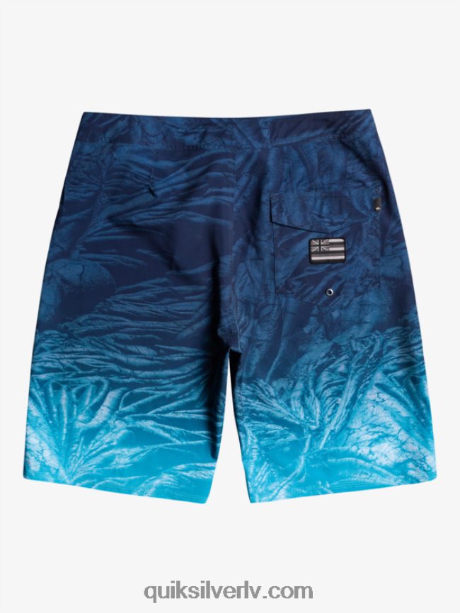 vīriešiem Quiksilver surfsilk hawaii pašmāju izbalējuši 20 dēļu šorti zīmotnes zilā krāsā 88064R1609