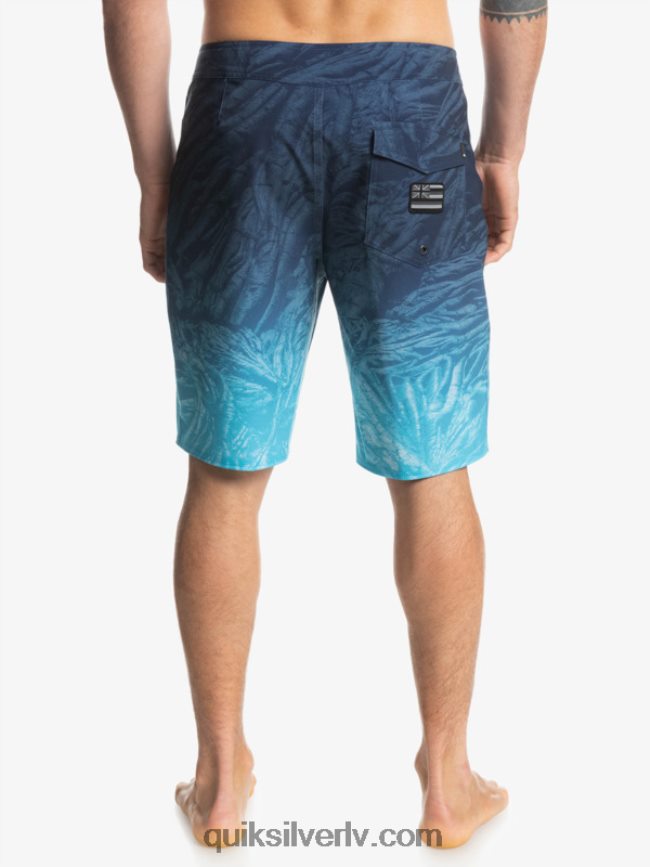 vīriešiem Quiksilver surfsilk hawaii pašmāju izbalējuši 20 dēļu šorti zīmotnes zilā krāsā 88064R1609