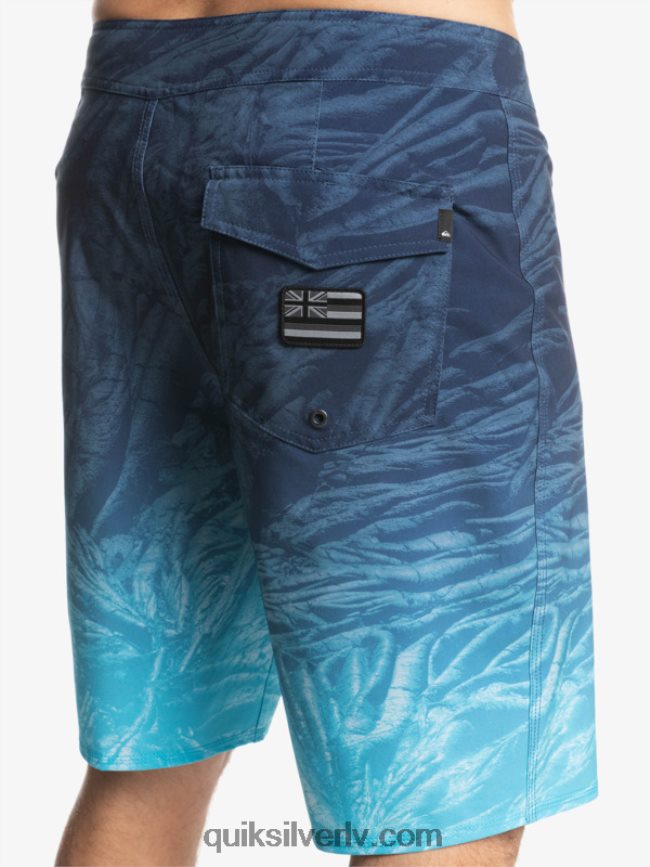 vīriešiem Quiksilver surfsilk hawaii pašmāju izbalējuši 20 dēļu šorti zīmotnes zilā krāsā 88064R1609