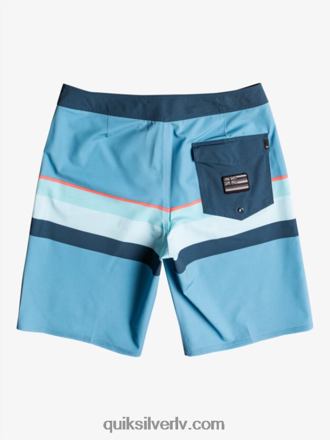 vīriešiem Quiksilver surfsilk izbalināta svītra 20 dēļu šorti delfu zils 88064R1604