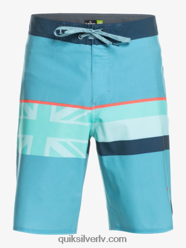 vīriešiem Quiksilver surfsilk izbalināta svītra 20 dēļu šorti delfu zils 88064R1604