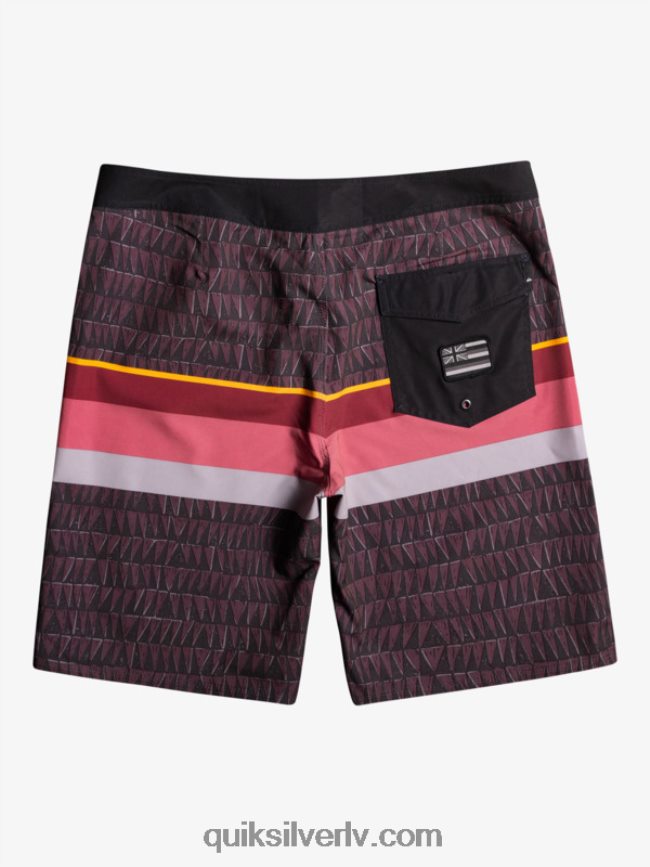 vīriešiem Quiksilver surfsilk izbalināta svītra 20 dēļu šorti rubīna vīns 88064R1605